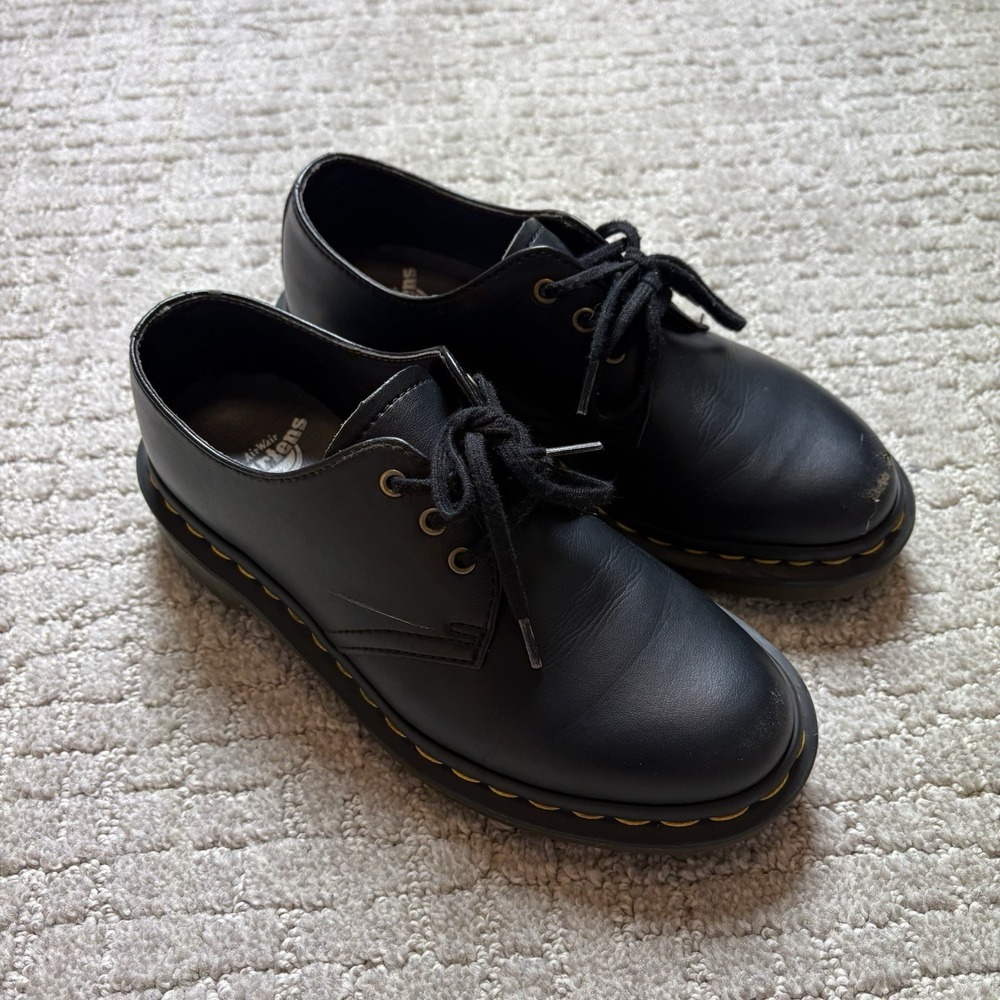 Dr. Martens 1461 Shoes Mens 4 Womens 5 Leather Lace Up Slip Resistant Oxfords - Picture 2 of 10